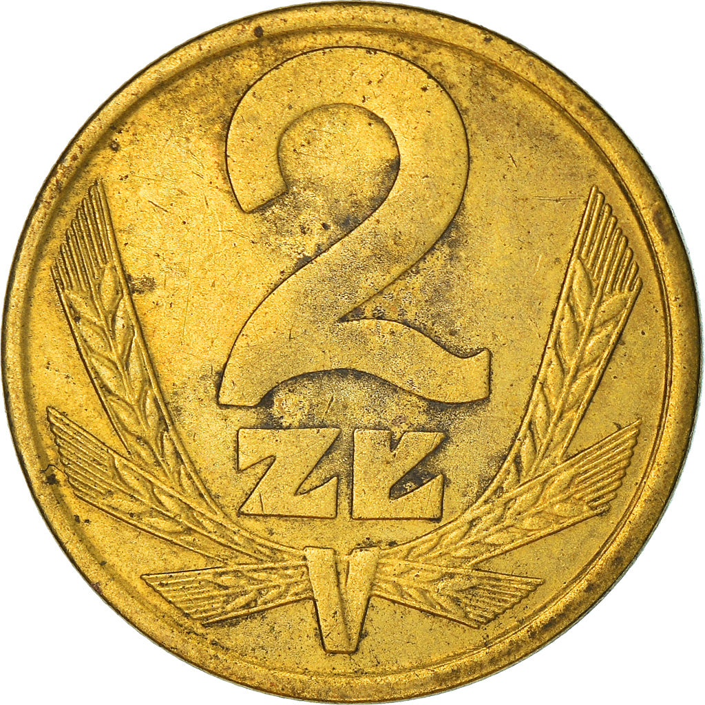 Münze, Polen, 2 Zlote, 1983, Warsaw, SS, Messing, KM:80.1