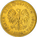 Moneda, Polonia, 2 Zlote, 1986, Warsaw, MBC+, Latón, KM:80.2