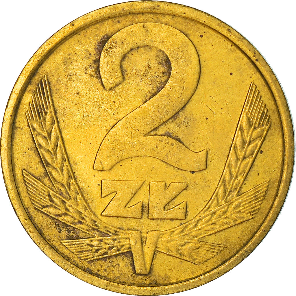 Moeda, Polónia, 2 Zlote, 1986, Warsaw, AU(50-53), Latão, KM:80.2