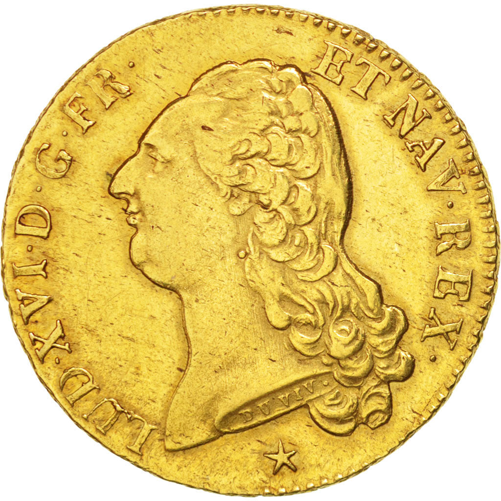 FRANCE, Double louis d'or à la tête nue, 2 Louis D'or, 1786, Lille, KM #592.15, 