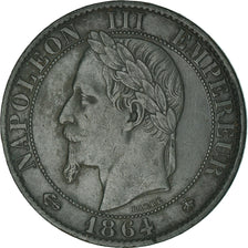 Moeda, França, Napoleon III, Napoléon III, 5 Centimes, 1864, Paris, AU(50-53)