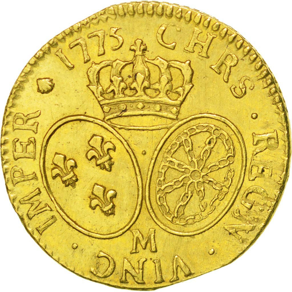 FRANCE, Louis d'or au buste habillé, Louis D'or, 1775, Toulouse, KM #567.9, A...
