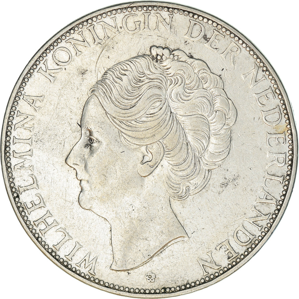 Moneta, Paesi Bassi, Wilhelmina I, 2-1/2 Gulden, 1932, BB, Argento, KM:165