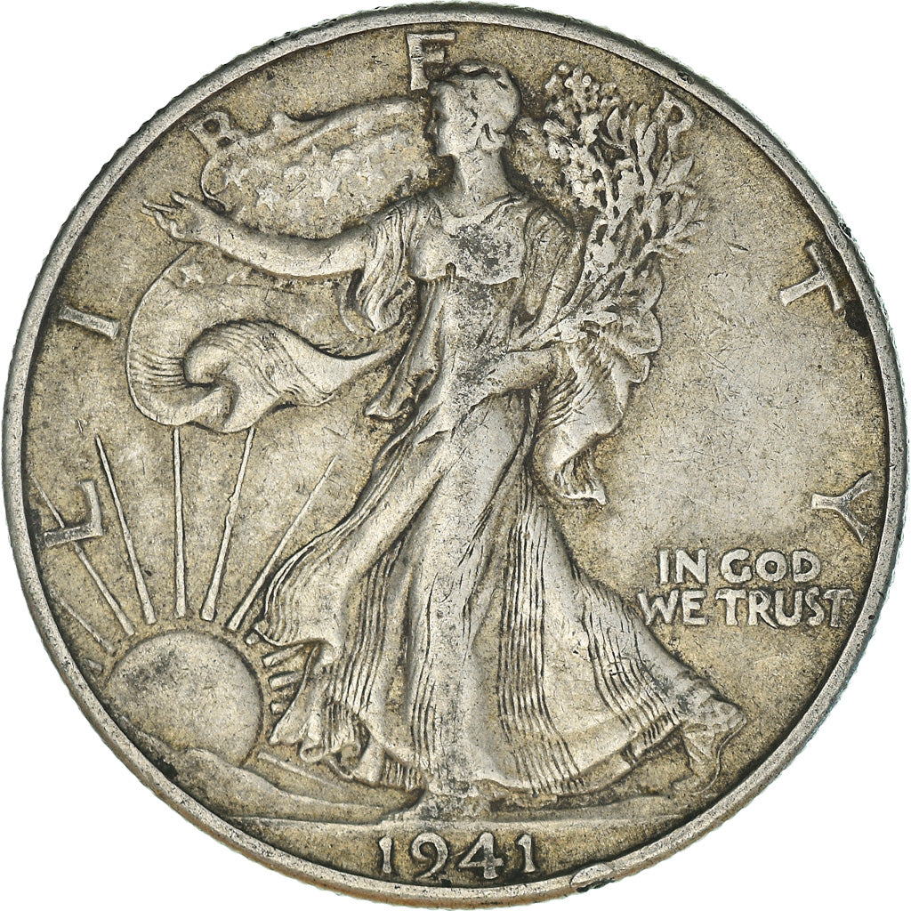 Münze, Vereinigte Staaten, Walking Liberty Half Dollar, Half Dollar, 1941, U.S.