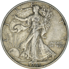 Münze, Vereinigte Staaten, Walking Liberty Half Dollar, Half Dollar, 1941, U.S.