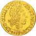 FRANCE, Louis d'or à la mèche longue, Louis D'or, 1653, Lyon, KM #157.5, AU(55-5