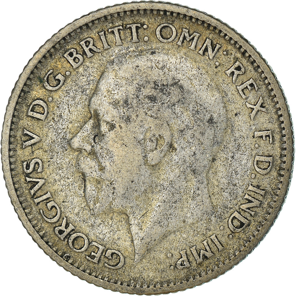 Coin, Great Britain, George V, 6 Pence, 1929, EF(40-45), Silver, KM:832