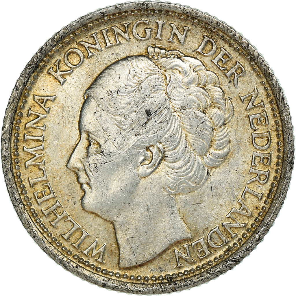 Coin, Netherlands, Wilhelmina I, 10 Cents, 1944, Denver, MS(60-62), Silver