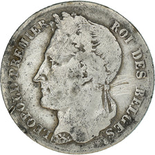 Moeda, Bélgica, Leopold I, 1/2 Franc, 1835, F(12-15), Prata, KM:6