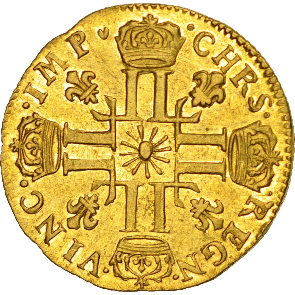Monnaie, France, Louis XIV, Louis d'or au soleil, Louis d'Or, 1709, Aix, PCGS