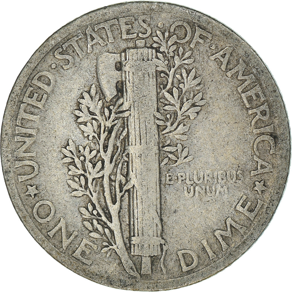 Coin, United States, Mercury Dime, Dime, 1936, U.S. Mint, Philadelphia