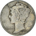 Monnaie, États-Unis, Mercury Dime, Dime, 1937, U.S. Mint, Philadelphie, TB