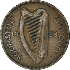 Moneta, REPUBBLICA D’IRLANDA, Penny, 1928, MB+, Bronzo, KM:3