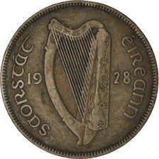 Moneda, REPÚBLICA DE IRLANDA, Penny, 1928, BC+, Bronce, KM:3