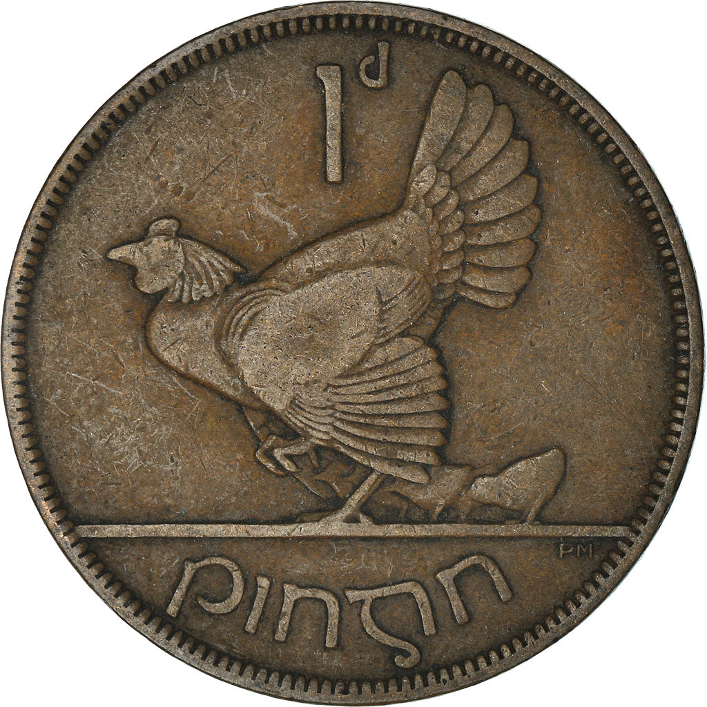 Coin, IRELAND REPUBLIC, Penny, 1928, VF(30-35), Bronze, KM:3