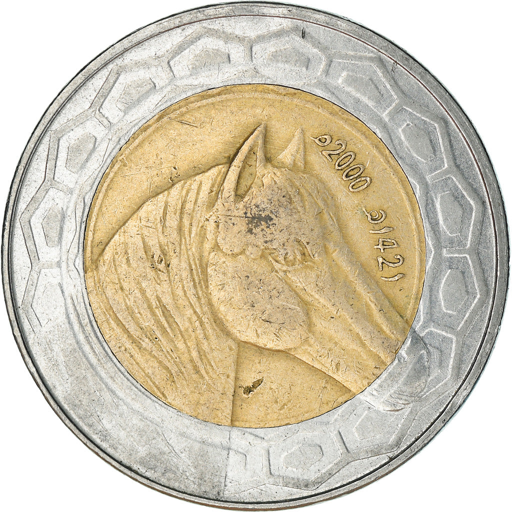 Coin, Algeria, 100 Dinars, 2000/AH1421, Algiers, VF(30-35), Bi-Metallic, KM:132