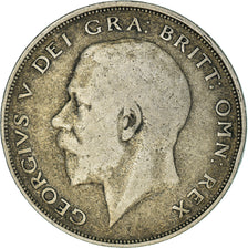 Coin, Great Britain, George V, 1/2 Crown, 1921, VF(20-25), Silver, KM:818.1a