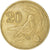 Moneda, Chipre, 20 Cents, 1985, BC+, Níquel - latón, KM:57.2