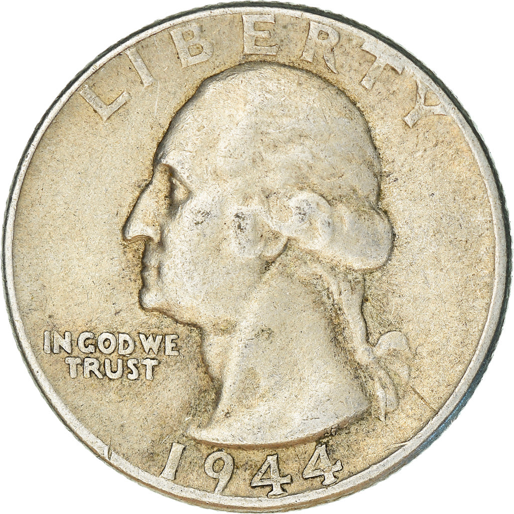 Moeda, Estados Unidos da América, Washington Quarter, Quarter, 1944, U.S. Mint