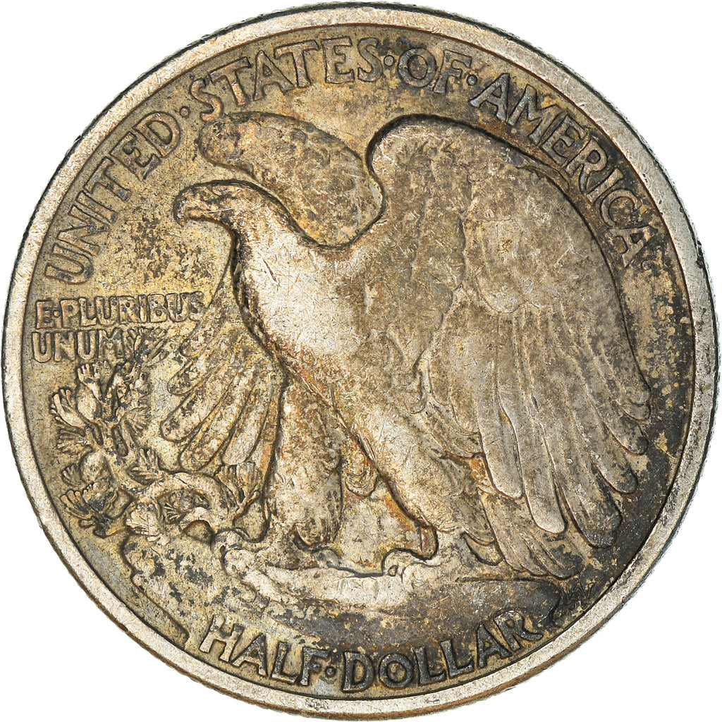 Coin, United States, Walking Liberty Half Dollar, Half Dollar, 1944, U.S. Mint