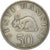 Moneta, Tanzania, 50 Senti, 1966, VF(30-35), Miedź-Nikiel, KM:3