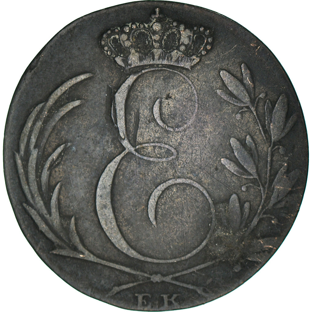 Coin, German States, SAXE-COBURG-GOTHA, Ernst I, 6 Kreuzer, 1828, Gotha and
