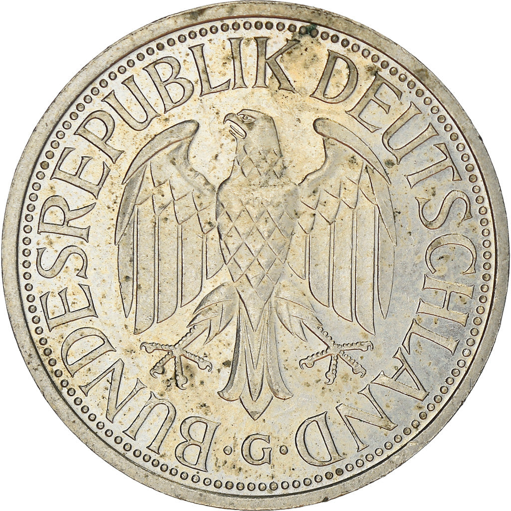 Münze, Bundesrepublik Deutschland, Mark, 1989, Karlsruhe, VZ, Copper-nickel