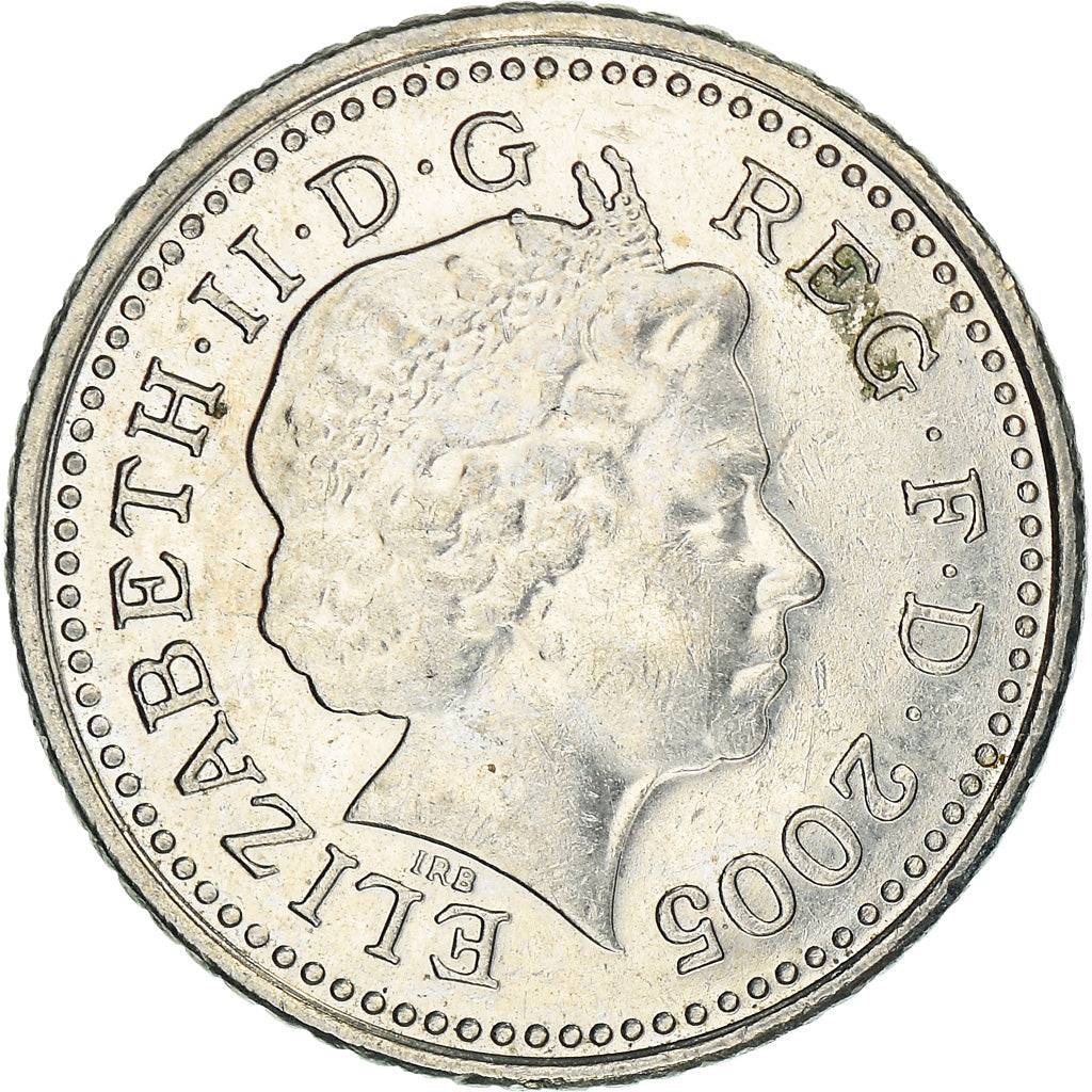 Coin, Great Britain, Elizabeth II, 5 Pence, 2005, AU(50-53), Copper-nickel