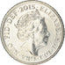 Coin, Great Britain, 5 New Pence, 2015, MS(60-62), Nickel plated steel