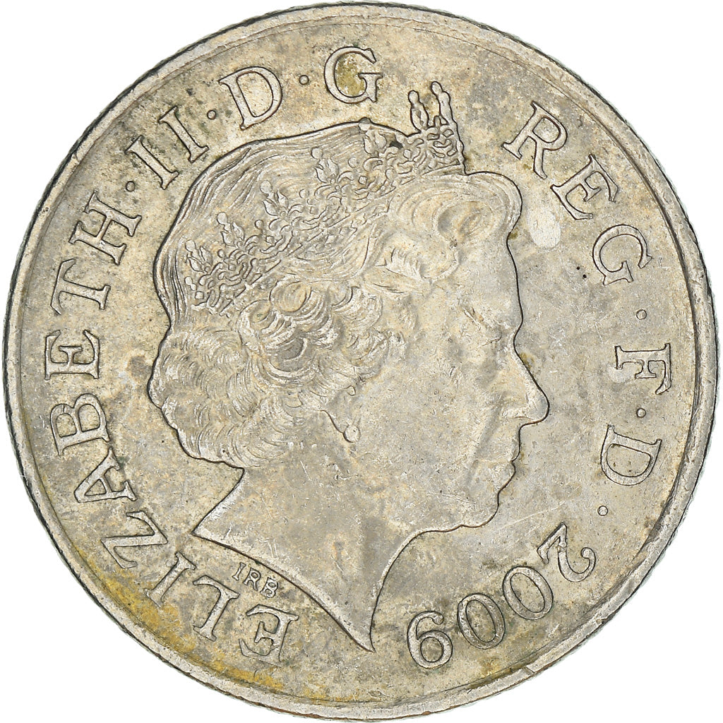 Coin, Great Britain, Elizabeth II, 10 Pence, 2009, VF(30-35), Copper-nickel