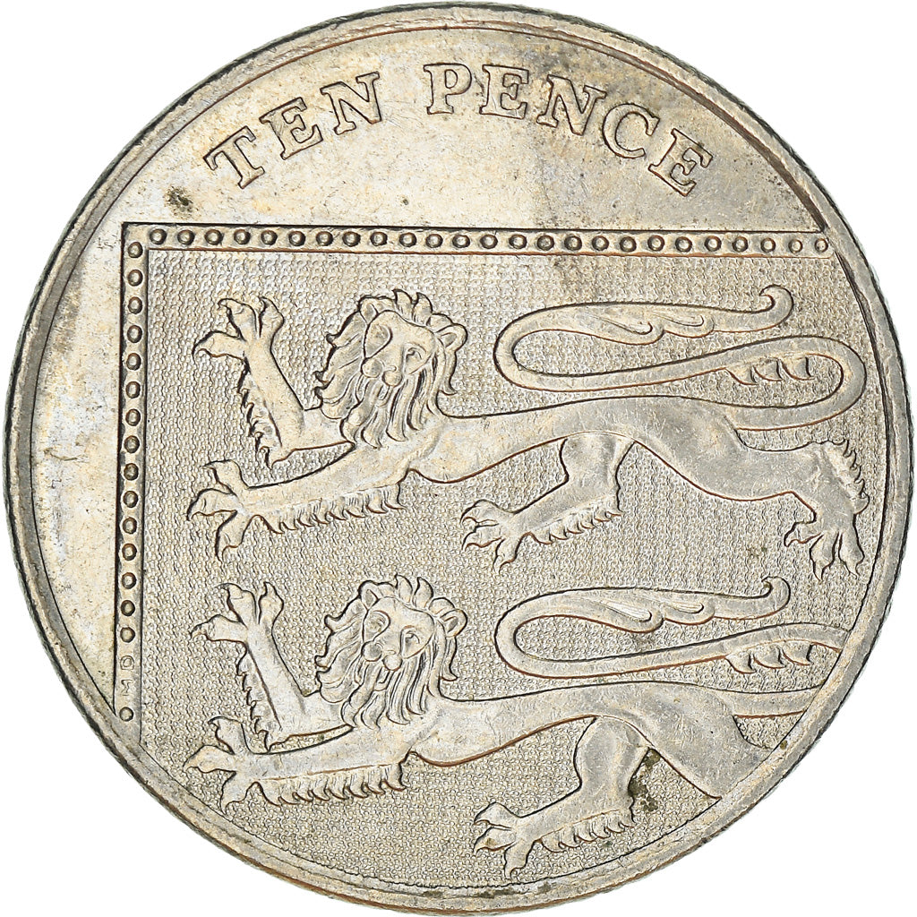 Coin, Great Britain, Elizabeth II, 10 Pence, 2009, VF(30-35), Copper-nickel