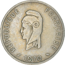 Coin, FRENCH AFARS & ISSAS, 50 Francs, 1970, Paris, EF(40-45), Copper-nickel