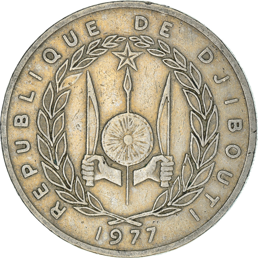 Coin, Djibouti, 100 Francs, 1977, Paris, VF(30-35), Copper-nickel, KM:26