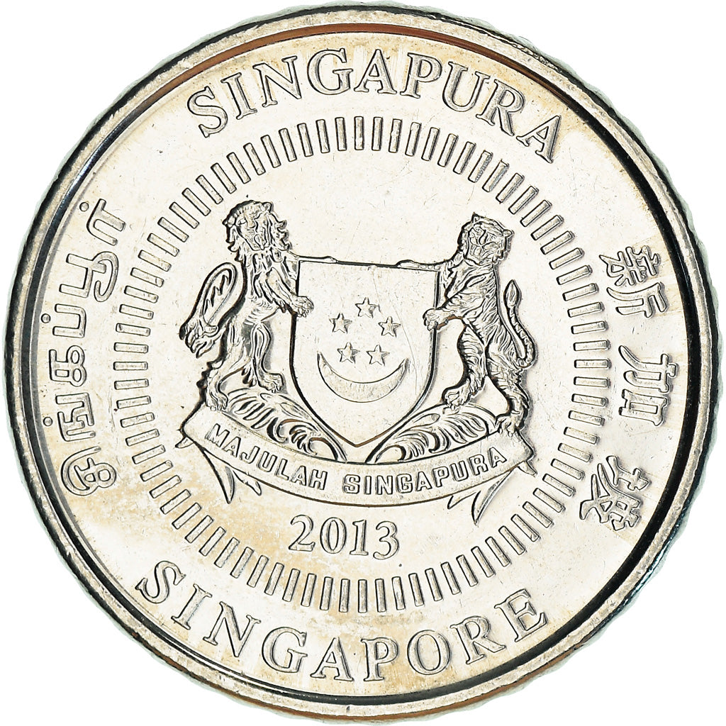 Monnaie, Singapour, 50 Cents, 2013, Singapore Mint, SUP+, Copper-nickel