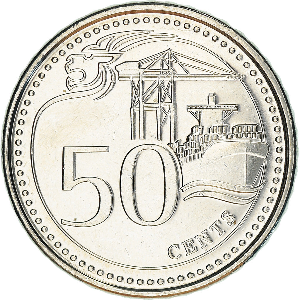 Monnaie, Singapour, 50 Cents, 2013, Singapore Mint, SUP+, Copper-nickel