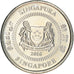 Coin, Singapore, 10 Cents, 2016, MS(63), Copper-nickel