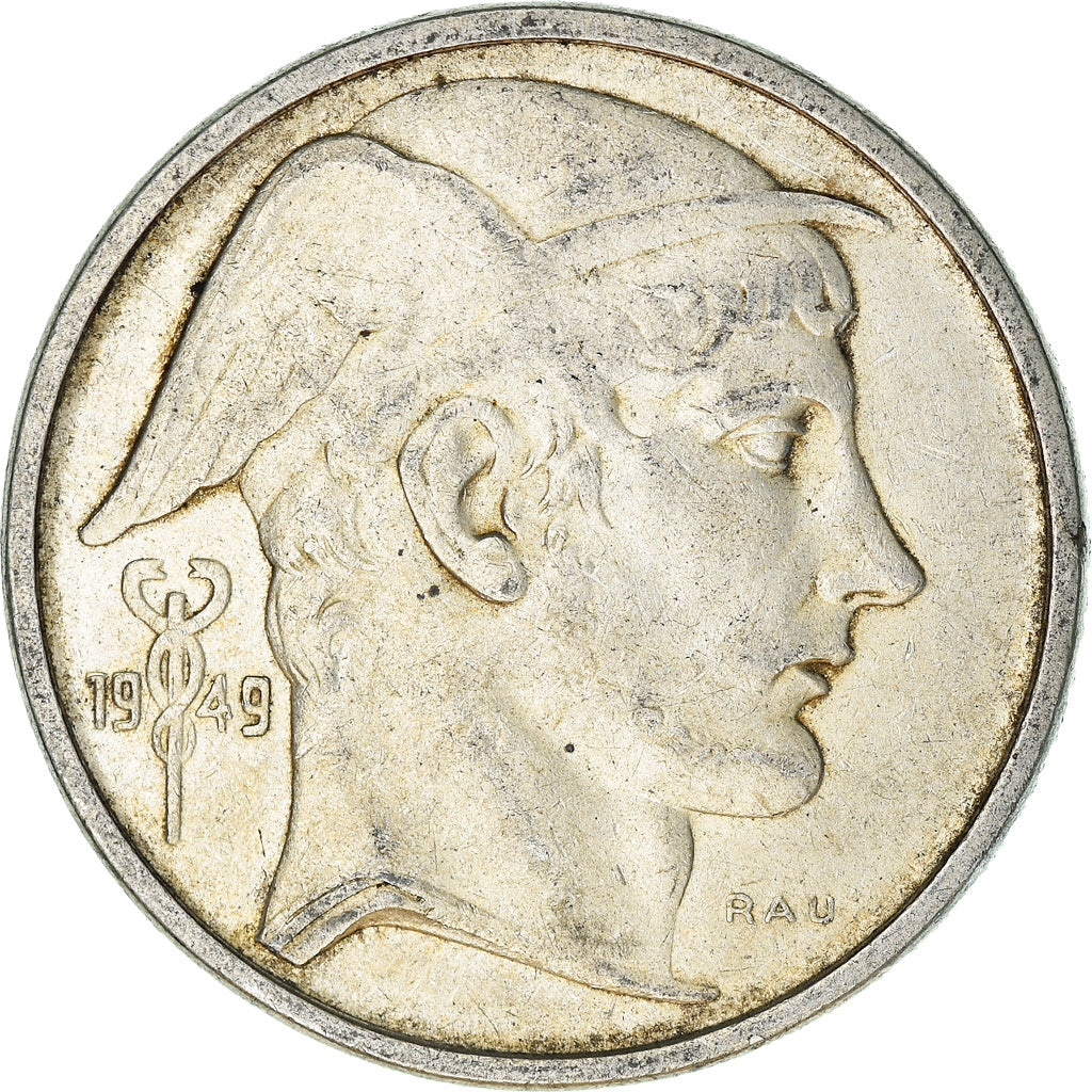 Monnaie, Belgique, 50 Francs, 50 Frank, 1949, TTB, Argent, KM:136.1