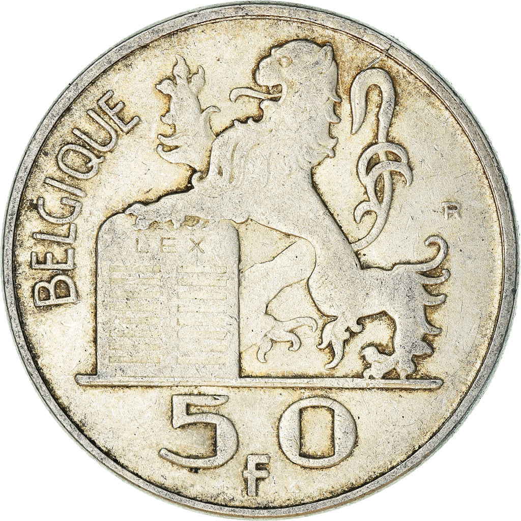 Monnaie, Belgique, 50 Francs, 50 Frank, 1949, TTB, Argent, KM:136.1
