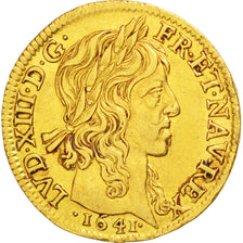 FRANCE, Louis d'or, Louis D'or, 1640, Paris, KM #104, AU(50-53), Gold, Gadoury..