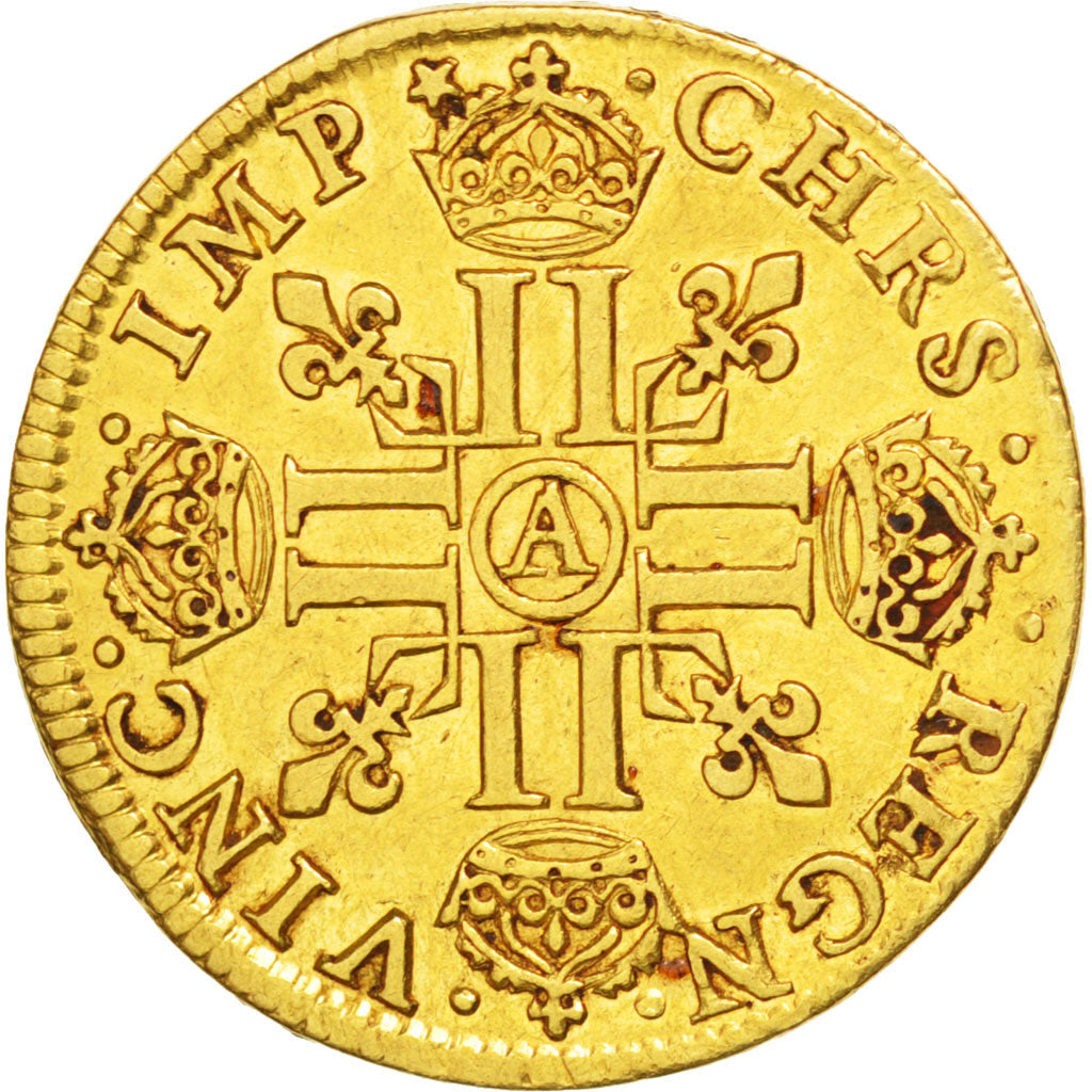 FRANCE, Louis d'or, Louis D'or, 1640, Paris, KM #104, AU(50-53), Gold, Gadoury..