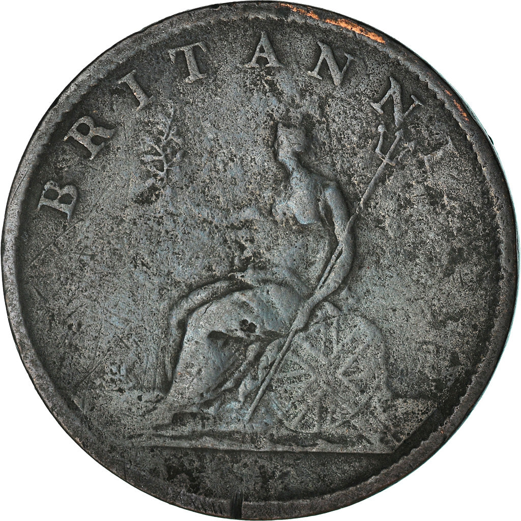 Coin, Great Britain, George III, 1/2 Penny, 1806, VF(20-25), Copper, KM:662