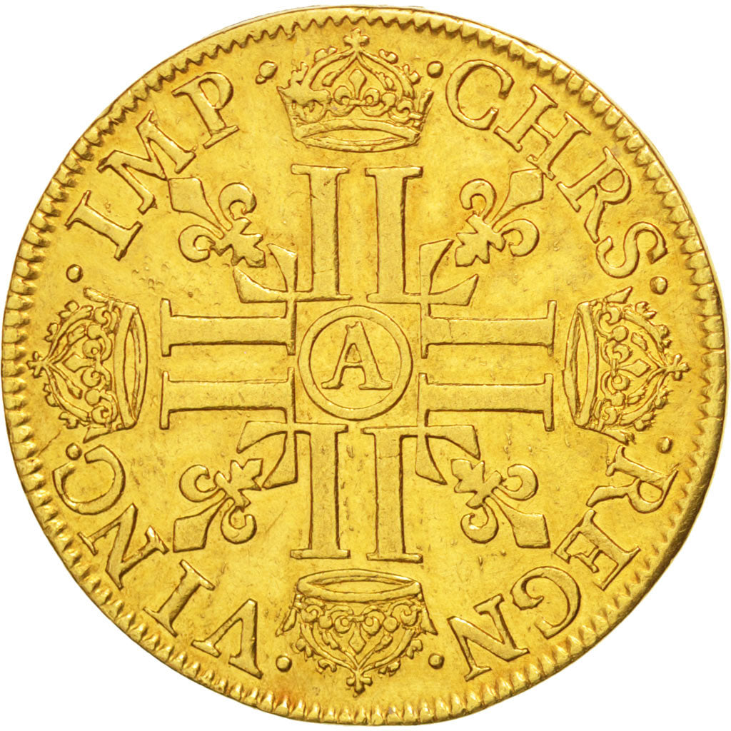 FRANCE, Louis XIII, 2 Louis D'or, 1640, Paris, Gold, PCGS AU53, KM 108
