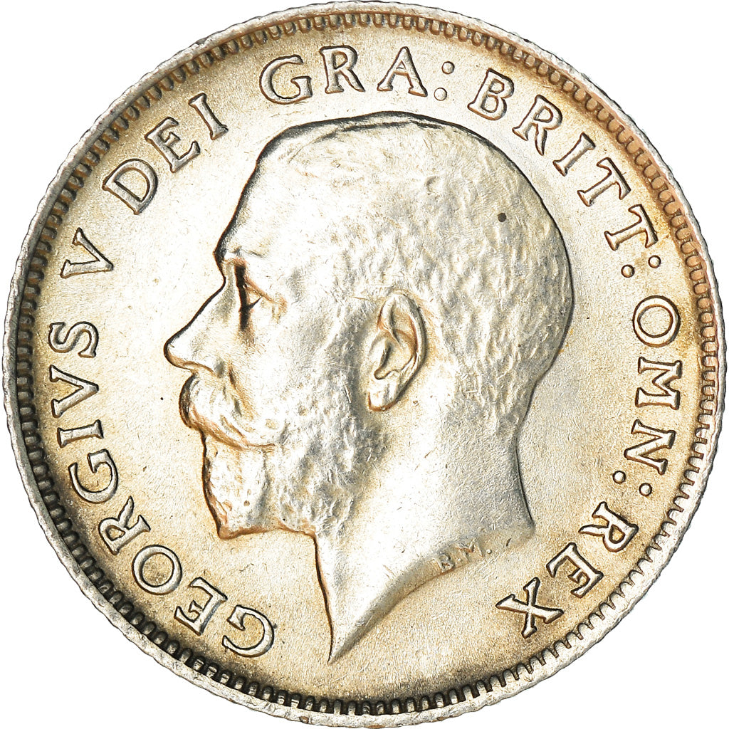 Moneta, Gran Bretagna, George V, 6 Pence, 1919, SPL, Argento, KM:815