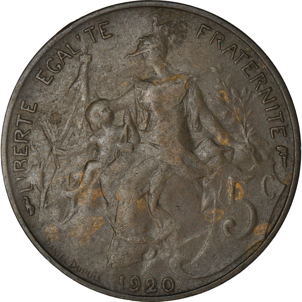 Coin, France, Dupuis, 5 Centimes, 1920, Paris, EF(40-45), Bronze, KM:842