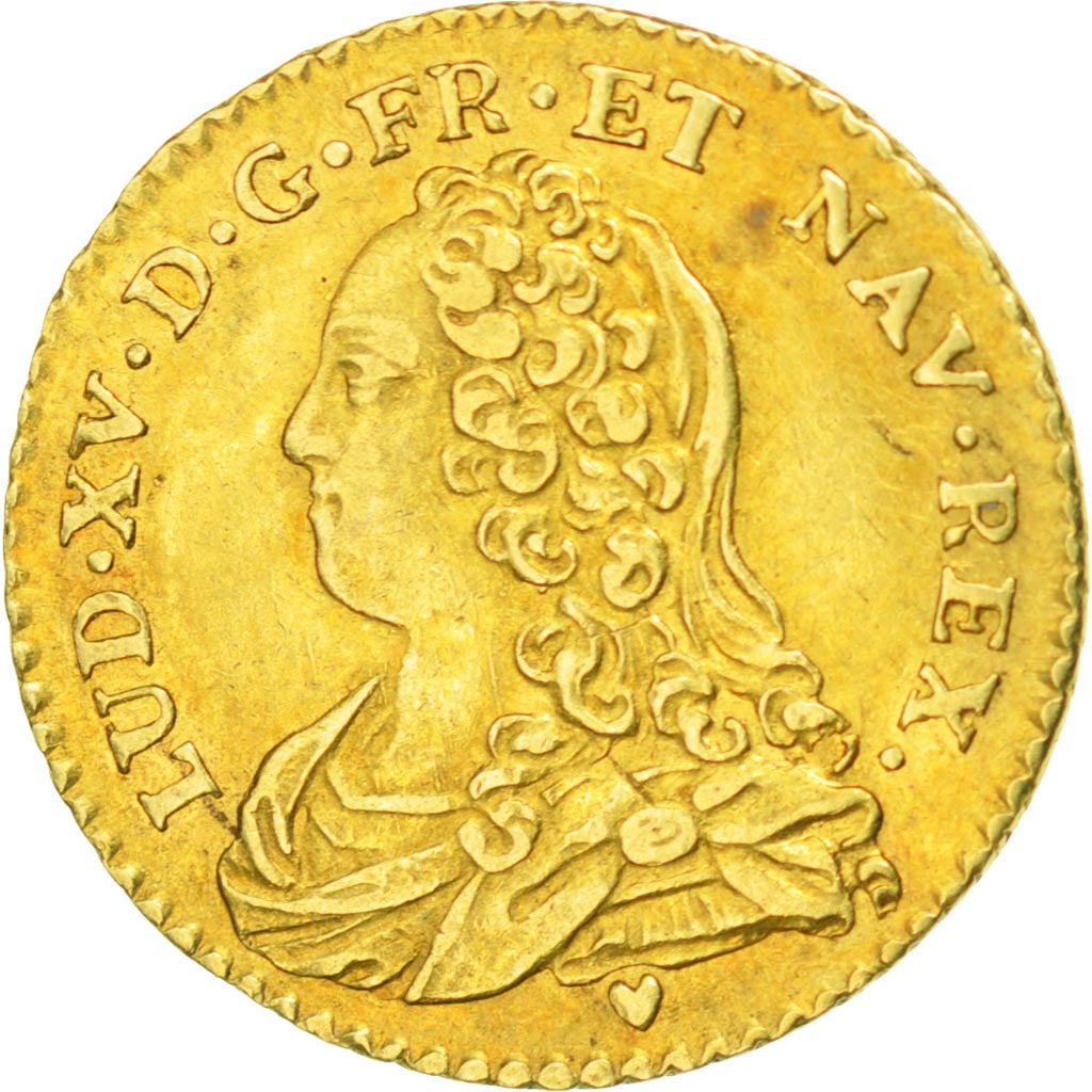 FRANCE, 1/2 Louis d'or aux lunettes, 1/2 Louis D'or, 1727, Poitiers, KM #488.5,.