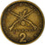 Moneda, Grecia, 2 Drachmai, 1976, BC, Níquel - latón, KM:117