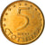 Coin, Bulgaria, 5 Stotinki, 2000, MS(64), Brass plated steel, KM:239a