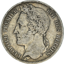 Monnaie, Belgique, Leopold I, 5 Francs, 5 Frank, 1849, TB+, Argent, KM:3.2