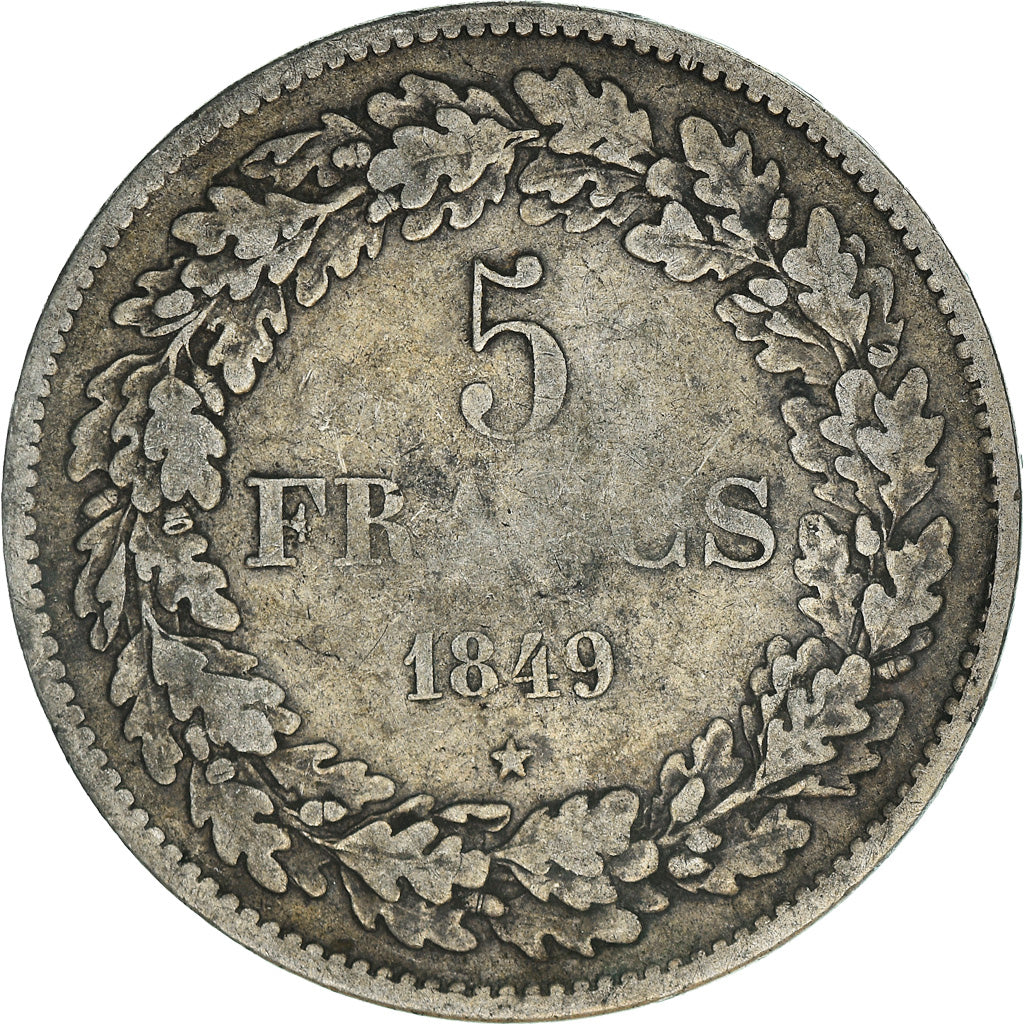Monnaie, Belgique, Leopold I, 5 Francs, 5 Frank, 1849, TB+, Argent, KM:3.2