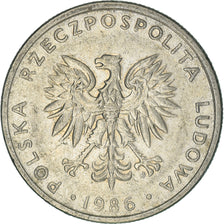 Moneda, Polonia, 20 Zlotych, 1986, Warsaw, MBC, Cobre - níquel, KM:153.1